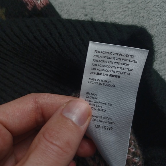 Anthropologie Top Womens Medium Black Floral Puff Sleeve‎ Romantic Cottagecore - Picture 6 of 10